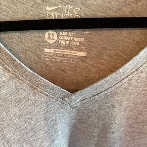 Nike Athletic Gray V-Neck Tee